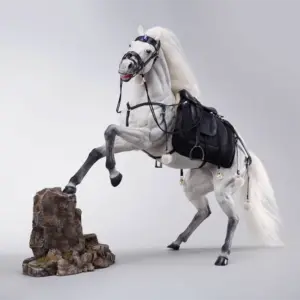 Majestic White Horse Resin Sculpture 1:6 Scale 18 S9b22caa47b51405d8ad15348b331c56bJ