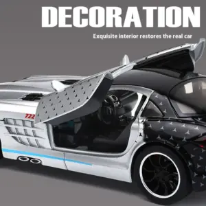 1/32 Scale Metal Sports Car Model in Silver 11 S9b48c2576877432998a508cde673bd86Y