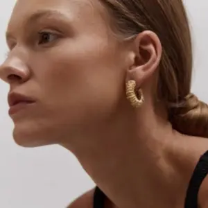 Stainless Steel Lava Texture Hoop Earrings 8 S9b5245340131493381248098ab1245f1U