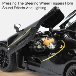 Gold and Black 1:24 Scale Supercar Model 15 S9b5f9023ad5d4452afa98536e190d538R