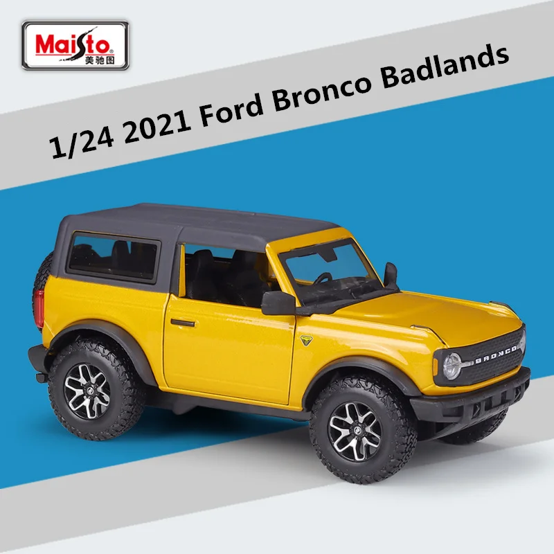 Blue Ford Bronco 1:24 Scale Diecast Model 7 Blue Ford Bronco 1:24 Scale Diecast Model - Image 7