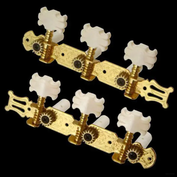 Elegant Gold-Tone Guitar Tuning Peg Set for Classical Guitars 6 Elegant Gold-Tone Guitar Tuning Peg Set for Classical Guitars - Image 6