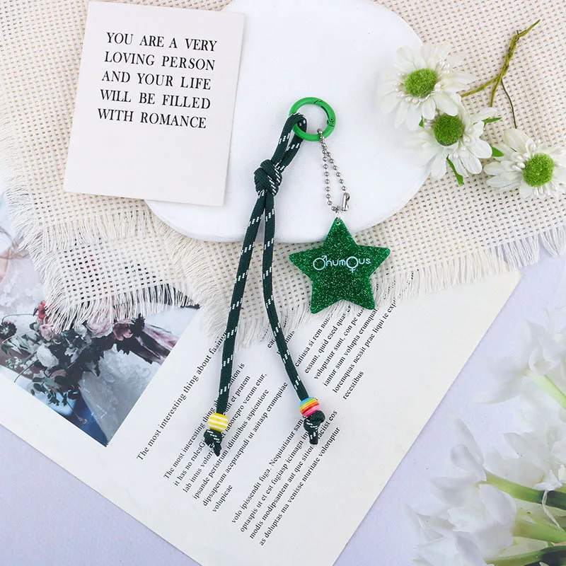 Colorful Glitter Star Keychain in Zinc Alloy 5 Colorful Glitter Star Keychain in Zinc Alloy - Image 5