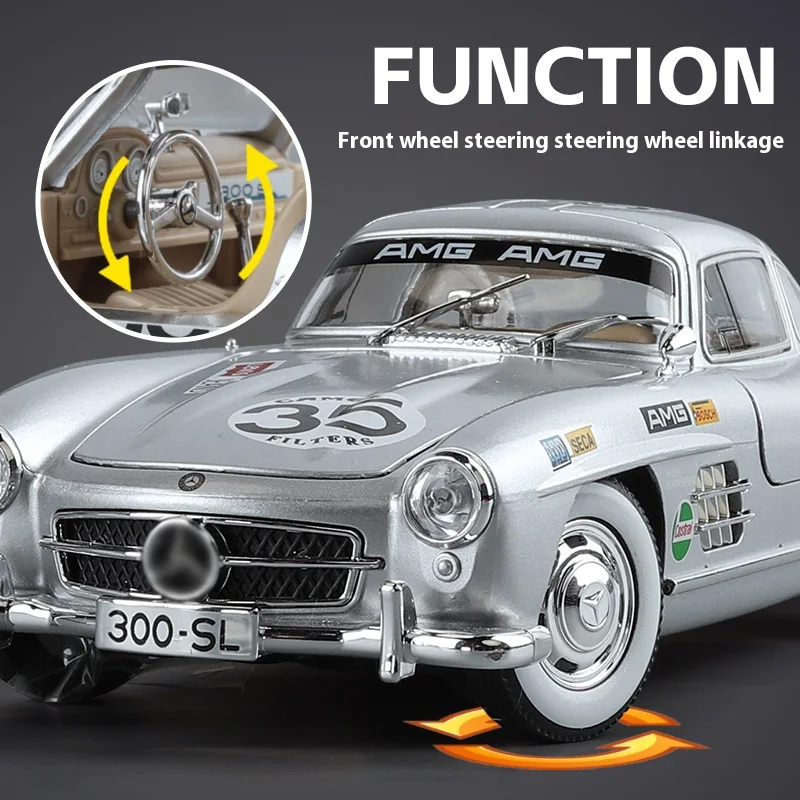 Mercedes-Benz 300SL Diecast Model 1:24 Scale 3 Mercedes-Benz 300SL Diecast Model 1:24 Scale - Image 3