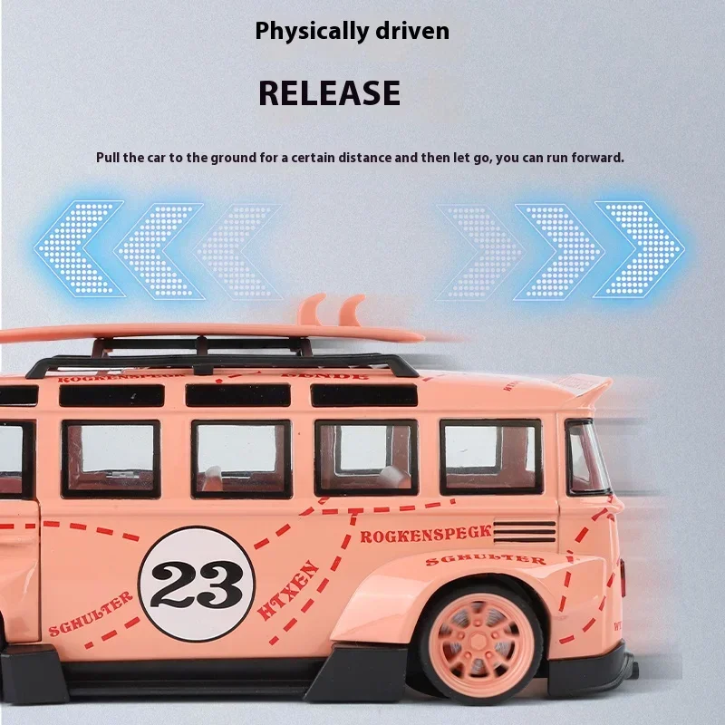 1:24 Scale Vintage Volkswagen T1 Bus Model 4 1:24 Scale Vintage Volkswagen T1 Bus Model - Image 4