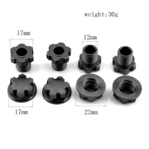 17mm Metal Wheel Hex Hub Adapters for RC Cars 11 S9c23aad0b3704f1a899650a997197f00E
