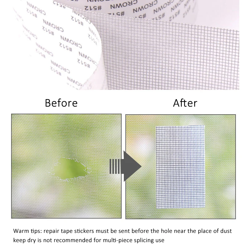 Self-Adhesive Fiberglass Mesh Screen Repair Tape 2 Self-Adhesive Fiberglass Mesh Screen Repair Tape - Image 2