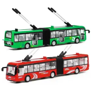 Vibrant Red 1:32 Diecast City Bus Model 11 S9c89a010ef5046b5beaa73d578d524e6u