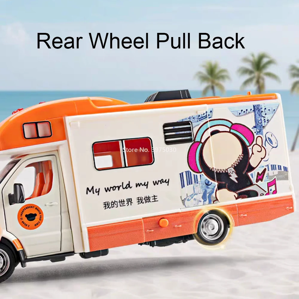 Vibrant 1:32 Alloy Cartoon Bear RV Model 4 Vibrant 1:32 Alloy Cartoon Bear RV Model - Image 4