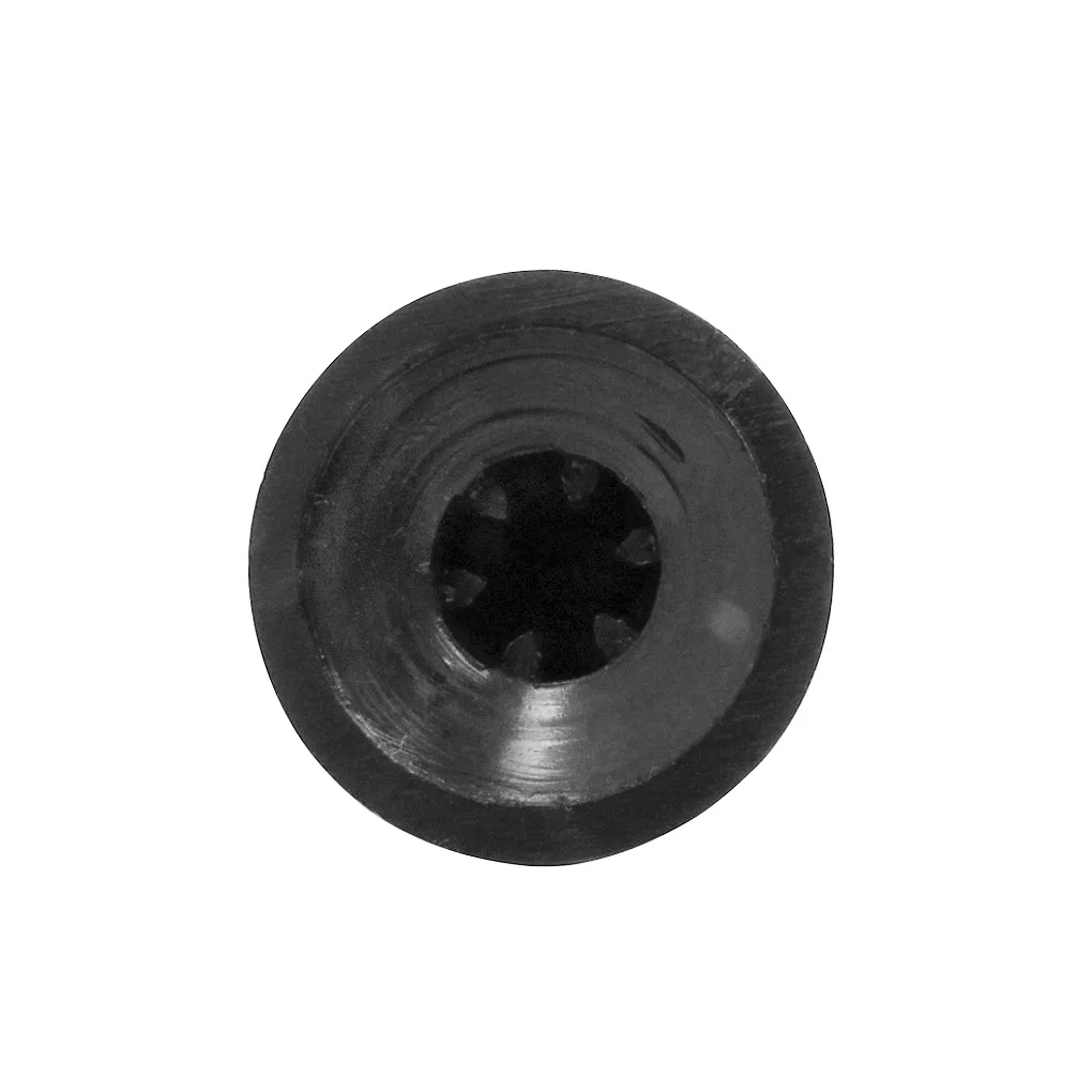 Six Black Guitar Amplifier Knobs with Aluminum Tops 5 Six Black Guitar Amplifier Knobs with Aluminum Tops - Image 5