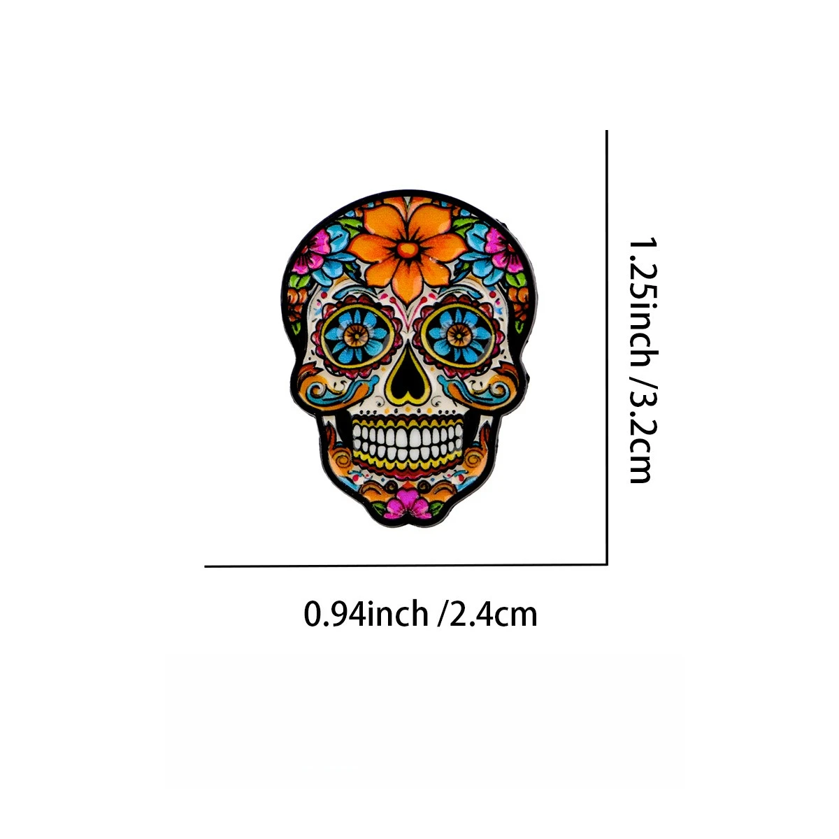 Vibrant Mexican Day of the Dead Brooch 10 Vibrant Mexican Day of the Dead Brooch - Image 10