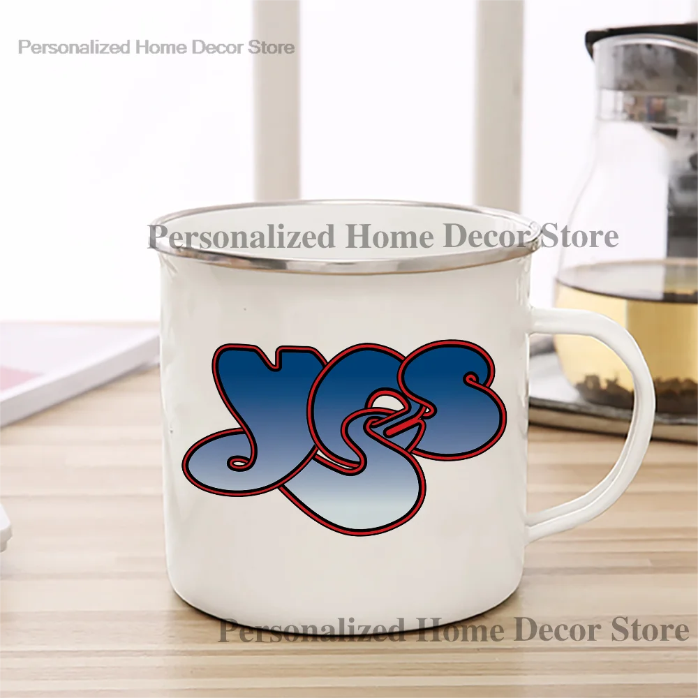 Vibrant Retro Rock Band Enamel Mug 2 Vibrant Retro Rock Band Enamel Mug - Image 2