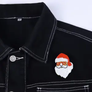 Festive Handmade Santa Brooch for Clothing 11 S9d15b518fffe43fe92775c114a3e2067K