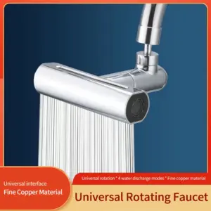 Silver Waterfall Faucet Extension Adapter