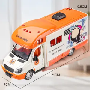 Vibrant 1:32 Alloy Cartoon Bear RV Model 10 S9dae1a743eb44f22ab7ae74e8af4d938M