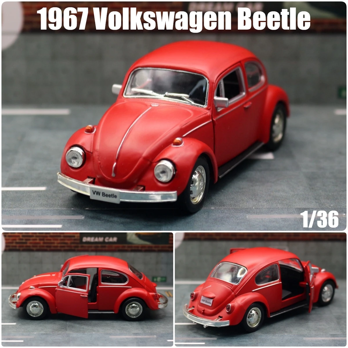 1/36 Scale Vintage Volkswagen Beetle Miniature 9 1/36 Scale Vintage Volkswagen Beetle Miniature - Image 9