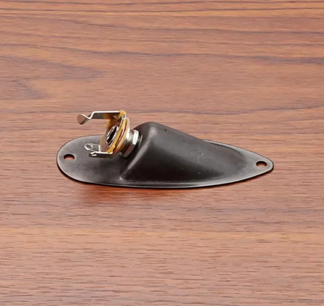 Bronze Guitar Jack Plate for Electric Guitars 2 Bronze Guitar Jack Plate for Electric Guitars - Image 2