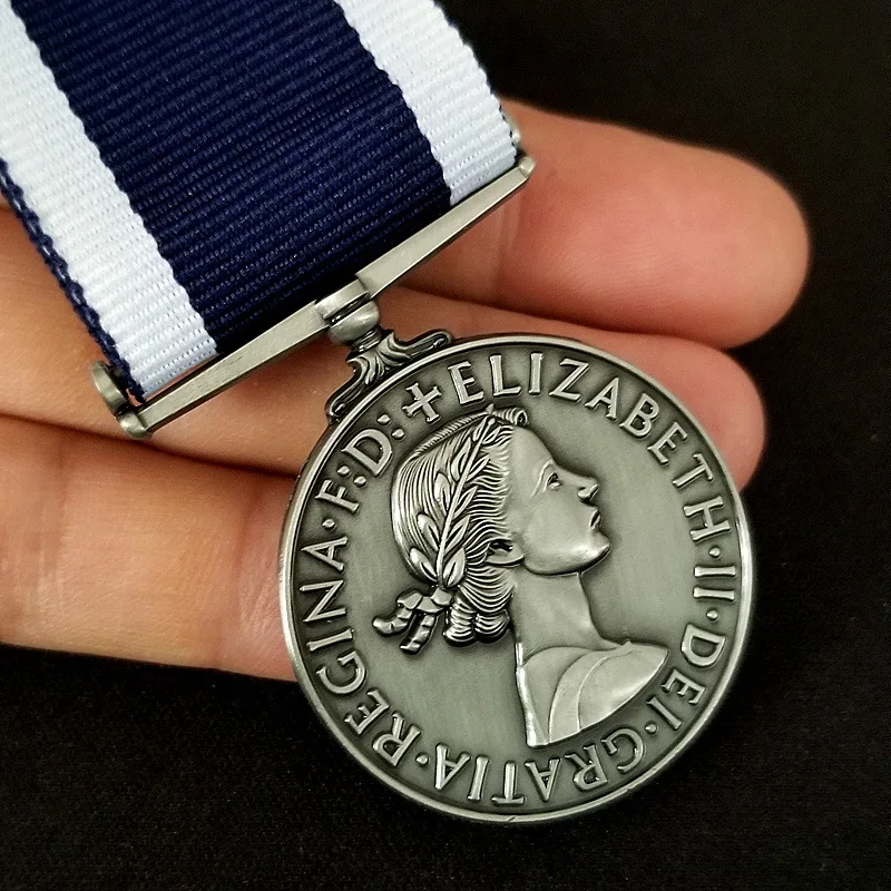 Vintage British Medal Replica with Queen Elizabeth II 3 Vintage British Medal Replica with Queen Elizabeth II - Image 3