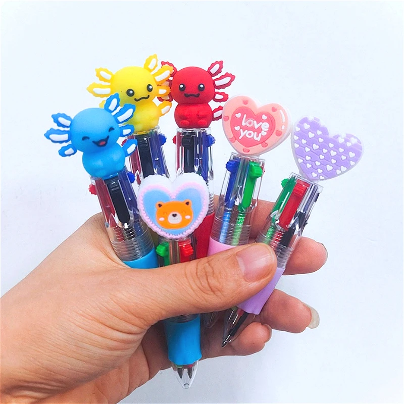 Colorful Cute Mini Pen Set with Plush Toppers 8 Colorful Cute Mini Pen Set with Plush Toppers - Image 8