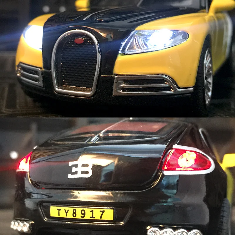 1:32 Scale Alloy Supercar Model with Lights 2 1:32 Scale Alloy Supercar Model with Lights - Image 2