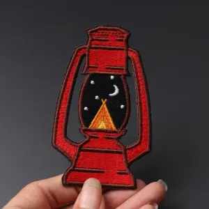 Embroidered Lantern Patch for Outdoor Enthusiasts 6 S9e77a56aa0f54fe99ddbde361083a083I
