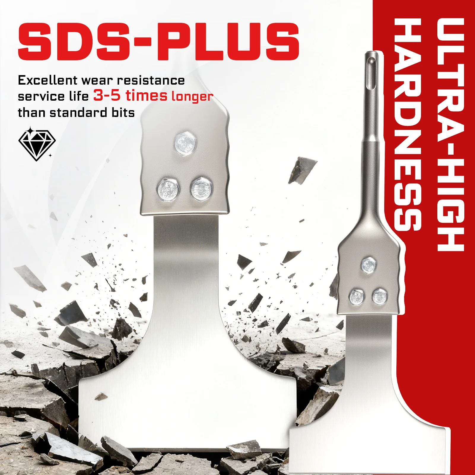 270mm SDS PLUS Heavy-Duty Chisel for Demolition 3 270mm SDS PLUS Heavy-Duty Chisel for Demolition - Image 3