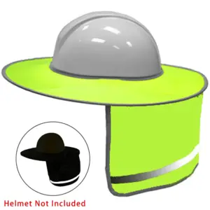 High-Visibility Safety Hat with Neck Shield 16 S9edfbe1d63d34b2fba9b552a4ad0e38fe