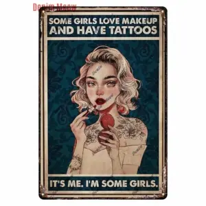 Vintage Hair Stylist Metal Tin Sign 20x30 cm 14 Sa026325f1467460e8b248c271ef7deb56