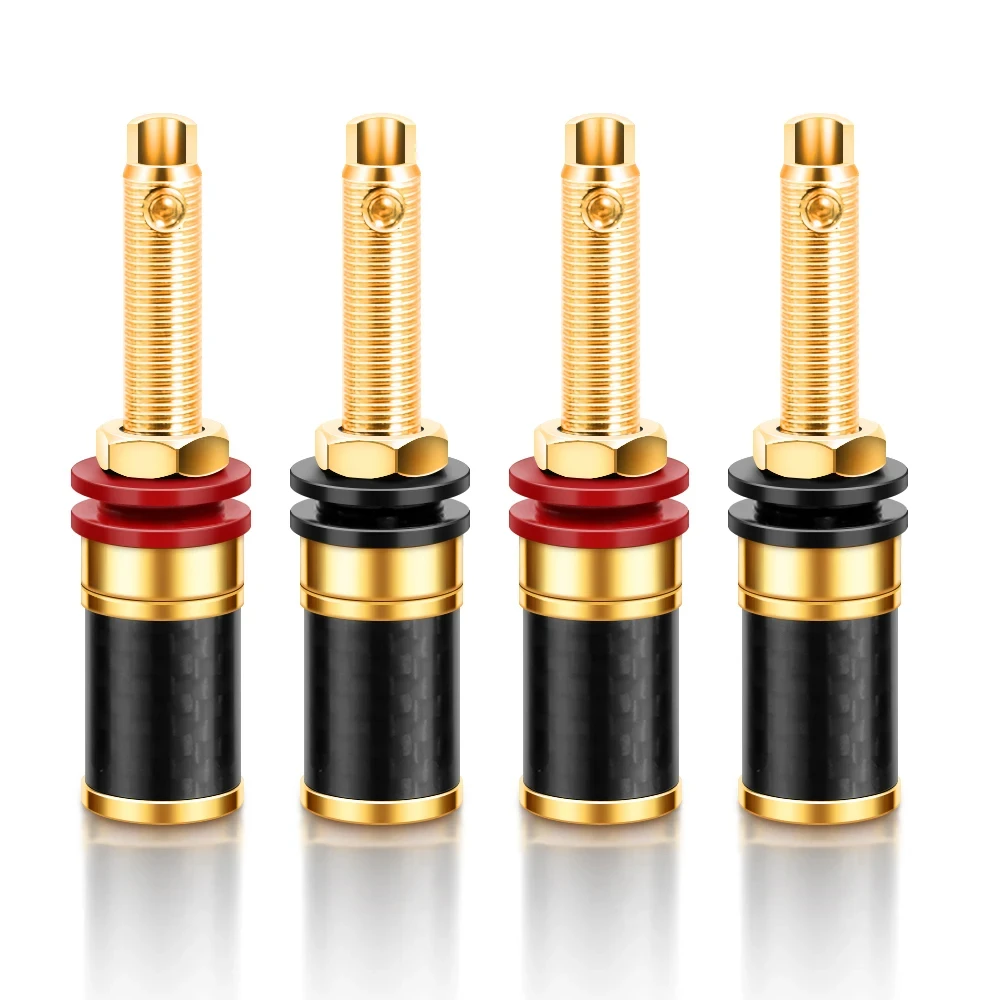 Carbon Fiber Audio Binding Posts Set for High-End Speakers 7 Carbon Fiber Audio Binding Posts Set for High-End Speakers - Image 7