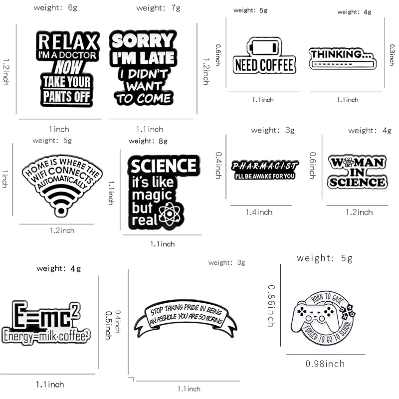 Unisex Classic Letter Brooch in Zinc Alloy 1 Unisex Classic Letter Brooch in Zinc Alloy