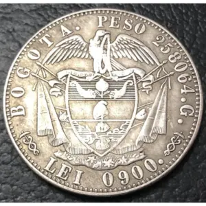 Vintage 1847 Colombia 16 Pesos Replica Coin 4 Sa10116ebaf17435c899f5010529740f1E
