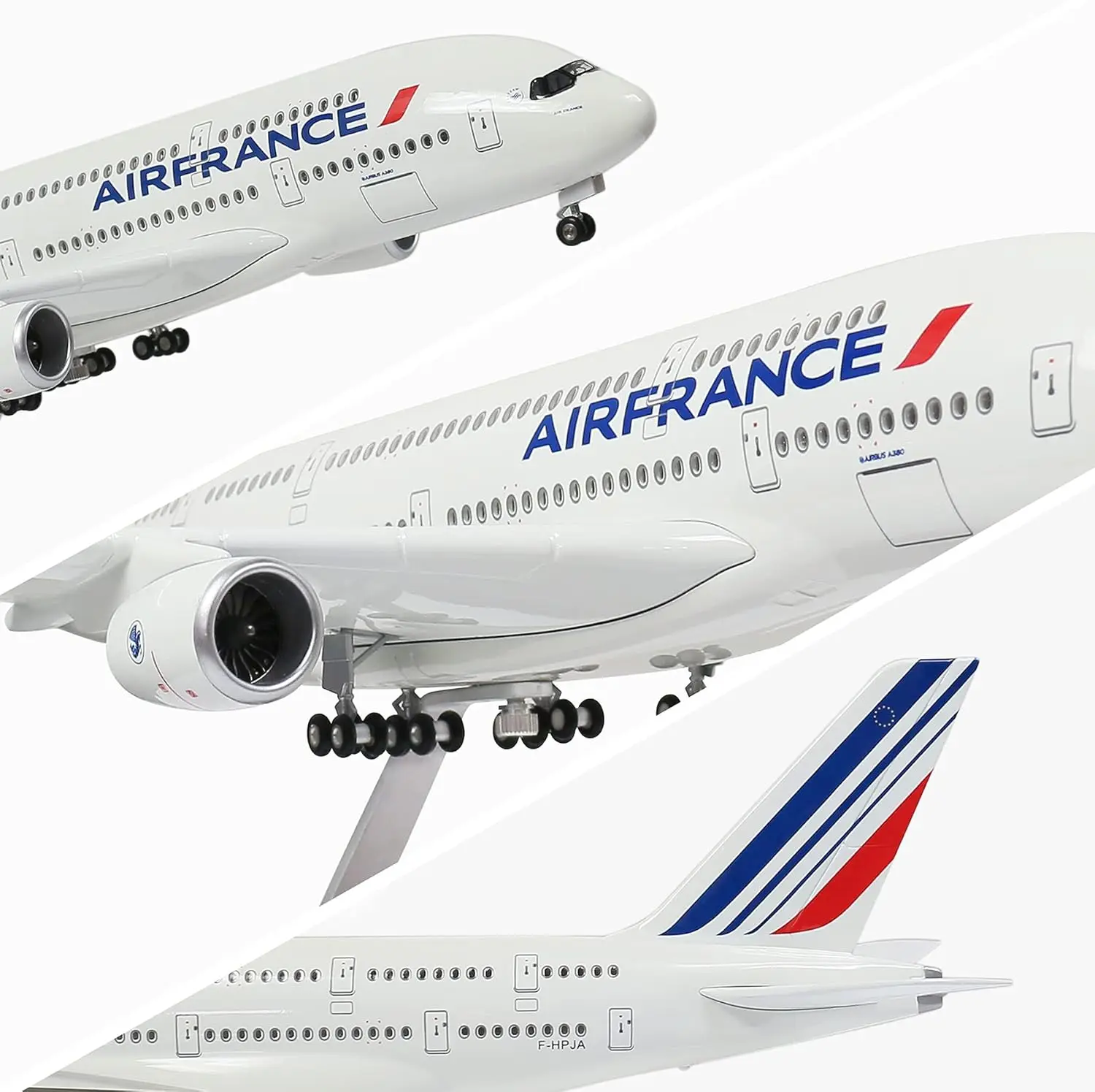 Air France Airbus A380 1/160 Scale Model with LED Lighting 5 Air France Airbus A380 1/160 Scale Model with LED Lighting - Image 5