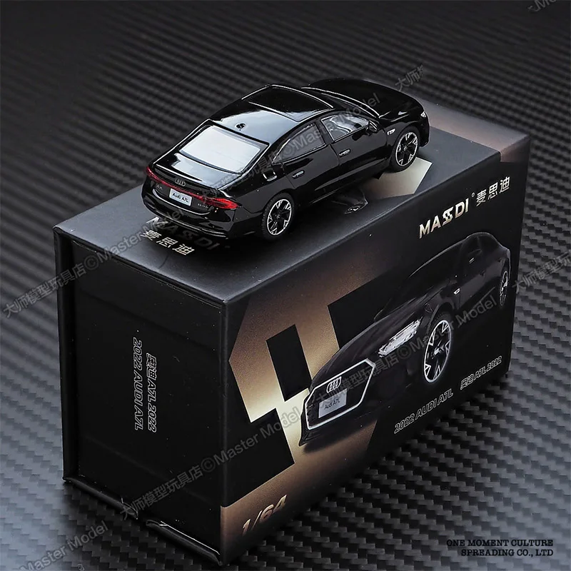 Black 1:64 Scale A7L Sedan Diecast Model 2 Black 1:64 Scale A7L Sedan Diecast Model - Image 2