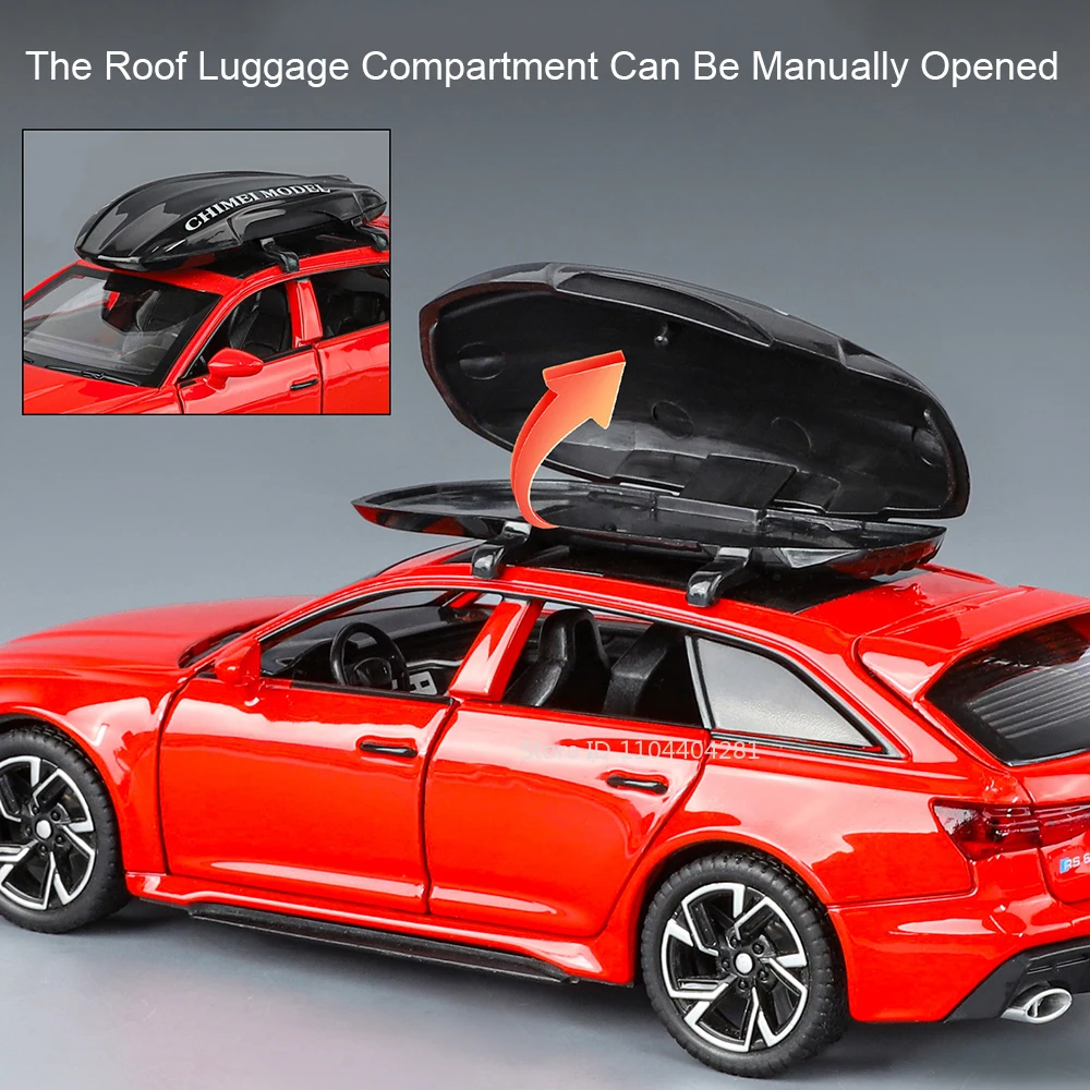 1:32 Scale Alloy Car Model RS6 and R8 5 1:32 Scale Alloy Car Model RS6 and R8 - Image 5