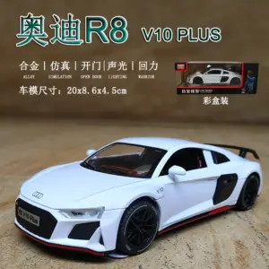 1:24 Green R8 V10 Plus Diecast Model 13 Sa12deded0b3f45959b5fc0c0cba097ec4