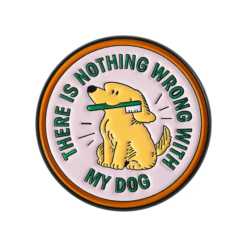 Vibrant Cartoon Dog Brooch Set in Alloy 8 Vibrant Cartoon Dog Brooch Set in Alloy - Image 8