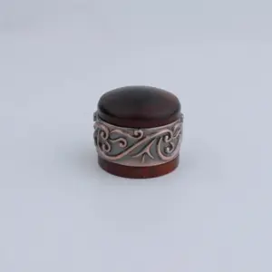 Vintage Wooden & Metal Guitar Potentiometer Knob 8 Sa1359c65e4dd478889169e6f60559712U