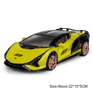 Lamborghini Sian 1:24 Diecast Model in Yellow 17 Sa14dd11fc8d4439585e47fe53b3b3757K