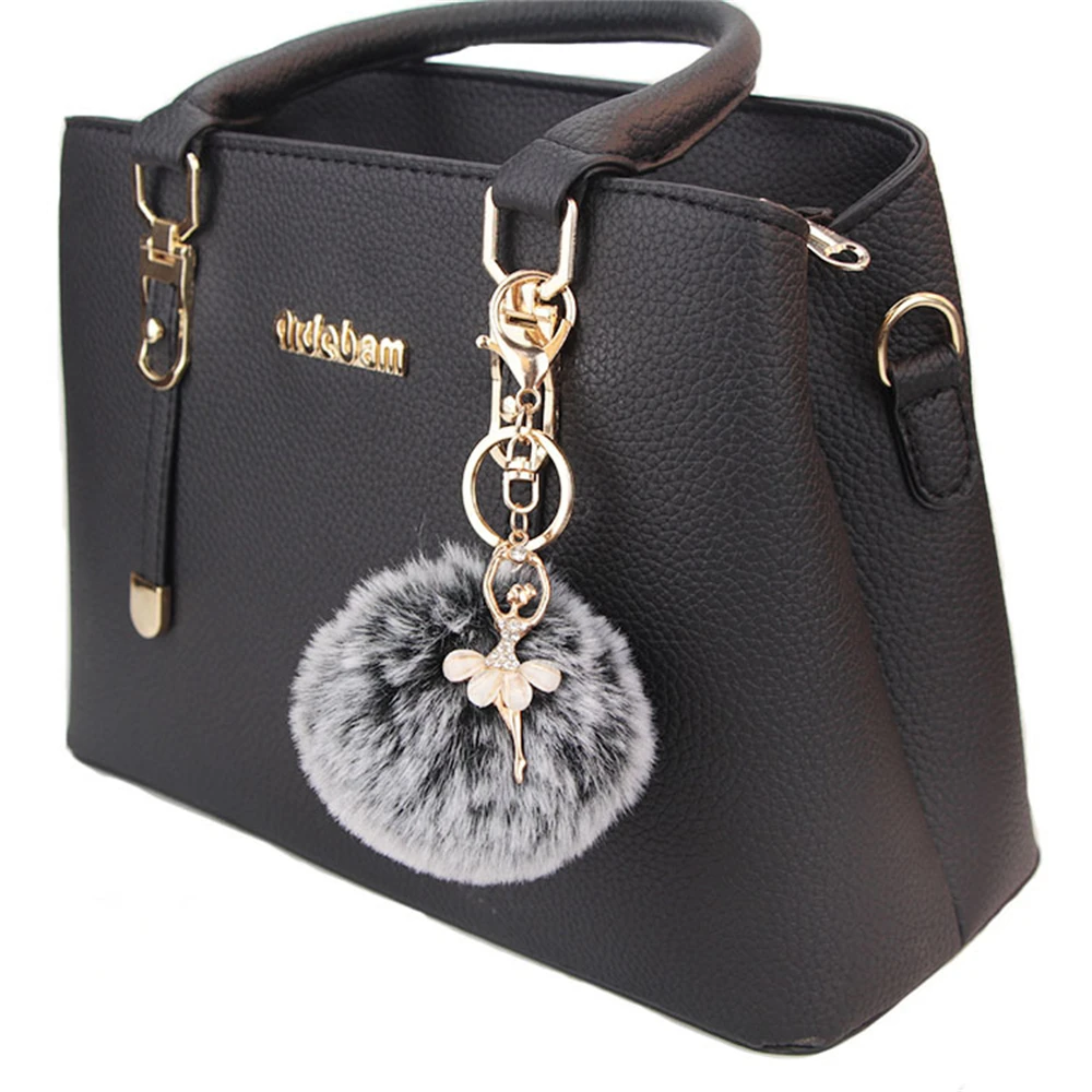 Rhinestone Ballerina Keychain for Women 1 Rhinestone Ballerina Keychain for Women