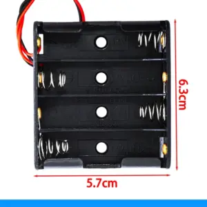 Black AA Battery Storage Case with Metal Springs 18 Sa16b2b6119cd473295251746b13ac996j