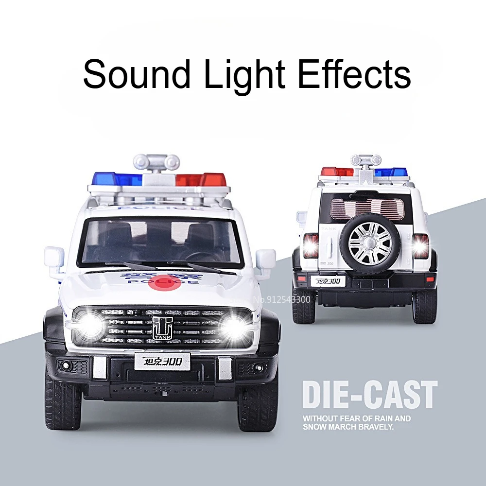 1:32 Scale Diecast Police SUV Model by Caipo 5 1:32 Scale Diecast Police SUV Model by Caipo - Image 5
