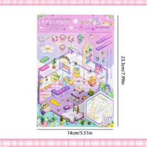Kawaii Mini Scene Sticker Set for Kids 15 Sa175379da3034b6cb34ffbae5ce6c523L