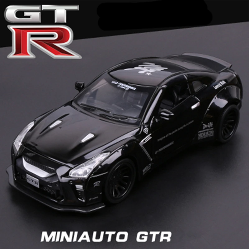 Nissan GTR R35 1:32 Alloy Model Black 8 Nissan GTR R35 1:32 Alloy Model Black - Image 8