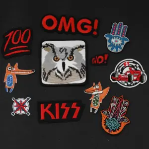 Vibrant Embroidered Patches Set for Customization