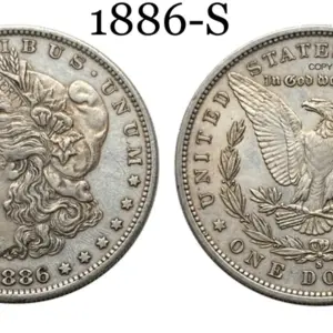 Vintage 1886 Morgan Silver Coin Replica 17 Sa1aab0f78d844ca3ad74f9435d4461f24