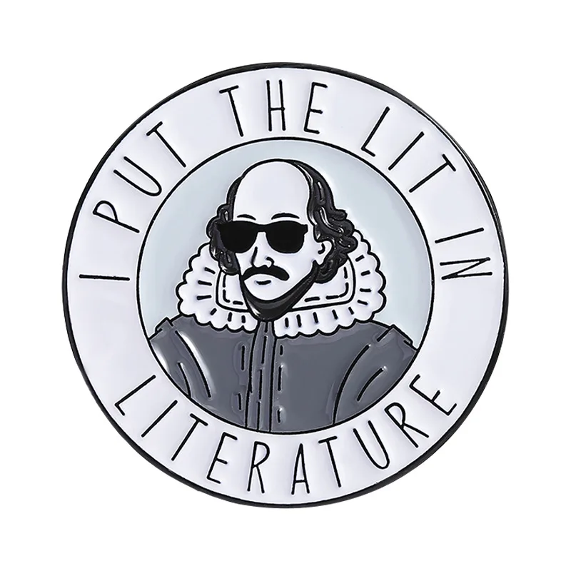 Colorful Shakespeare Literary Brooch Set 8 Colorful Shakespeare Literary Brooch Set - Image 8
