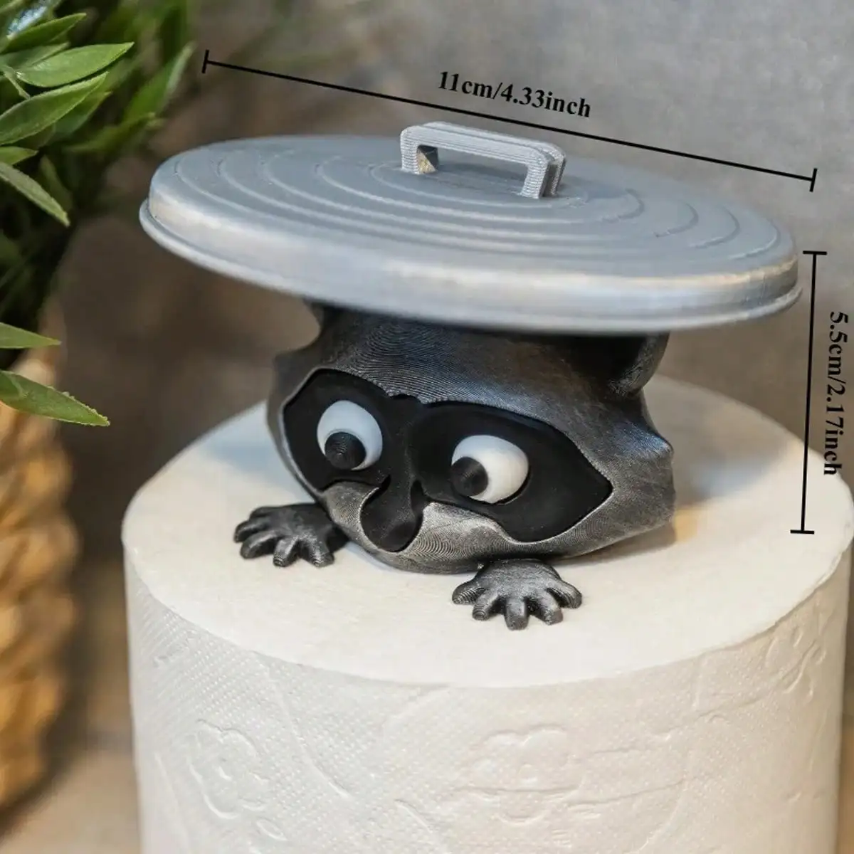 Raccoon Bathroom Toilet Paper Holder 5 Raccoon Bathroom Toilet Paper Holder - Image 5