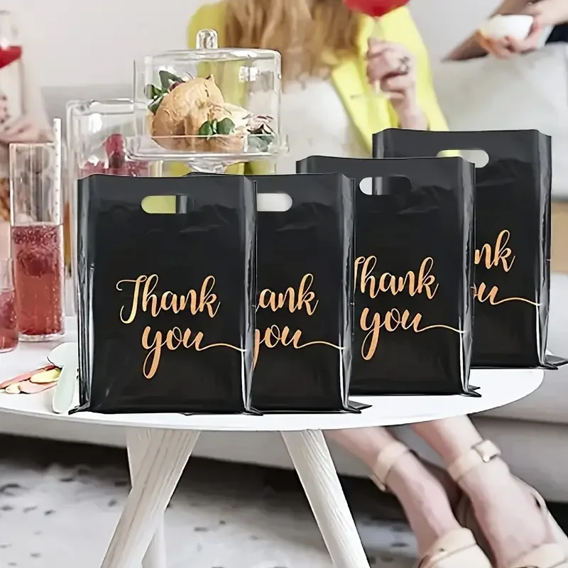 Black Gift Bags Set 50/100, 15x20cm & 20x30cm 4 Black Gift Bags Set 50/100, 15x20cm & 20x30cm - Image 4