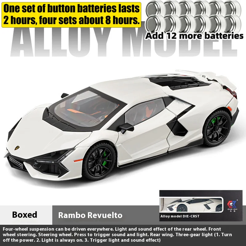 Lamborghini Revuelto 1:24 Diecast Model 8 Lamborghini Revuelto 1:24 Diecast Model - Image 8