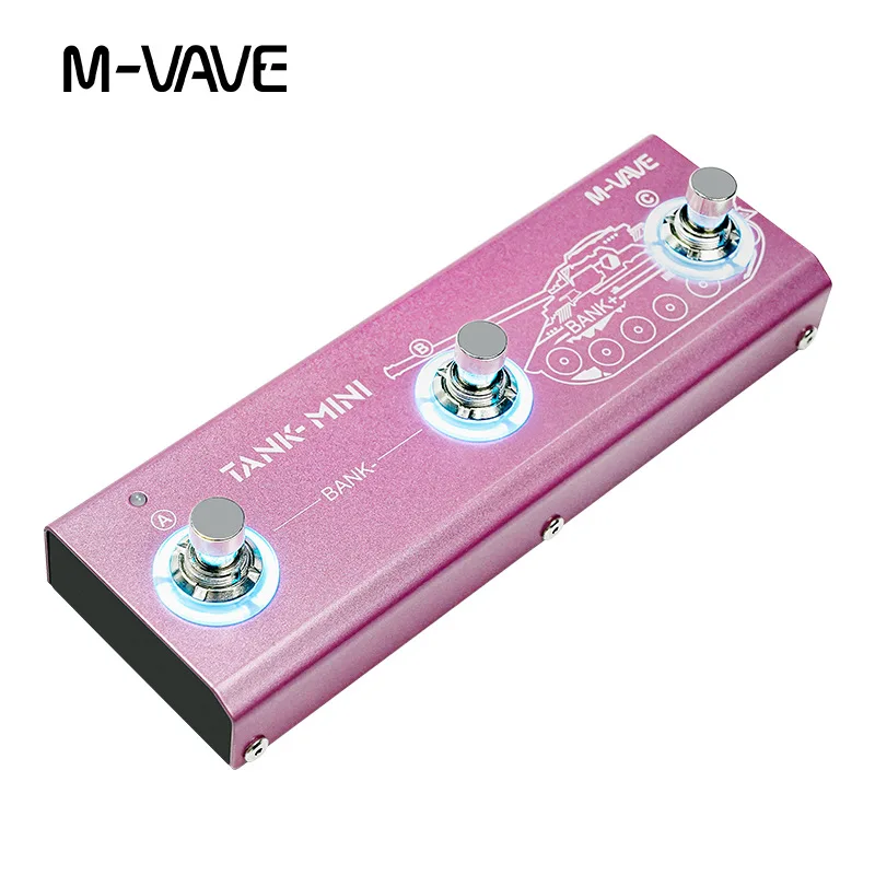 Pink M-VAVE Tank Mini Guitar Pedal 6 Pink M-VAVE Tank Mini Guitar Pedal - Image 6